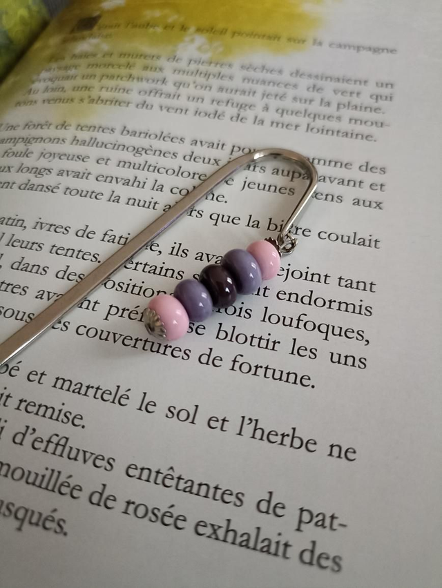 Marque-page perles