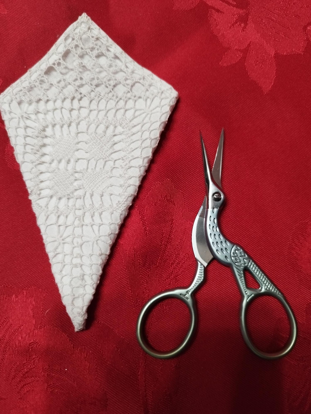 Pochette + ciseaux blanc 