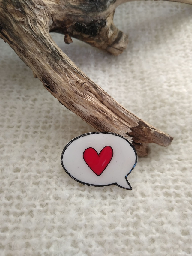Broche Message d'Amour