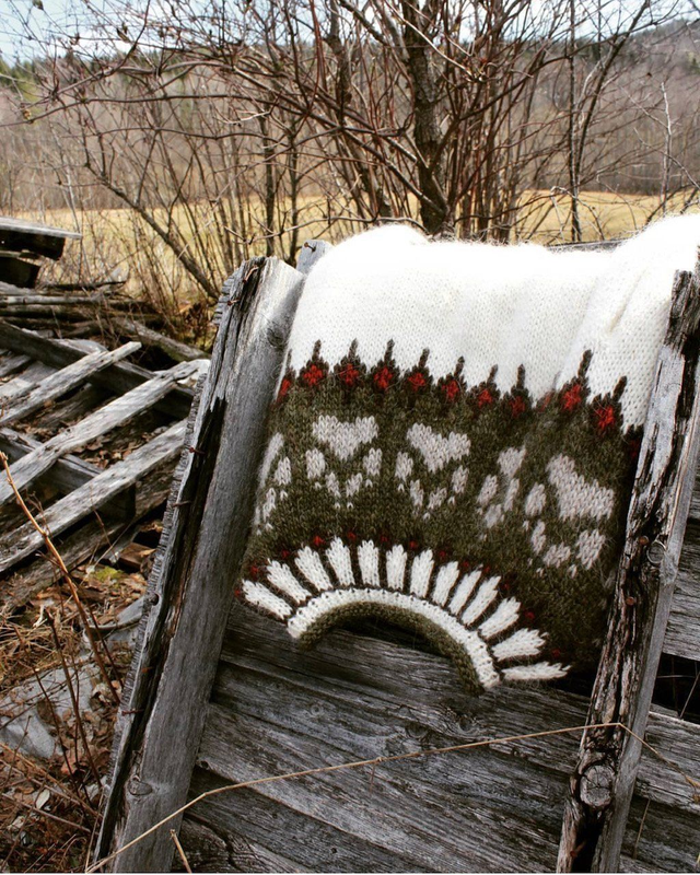 Wilderness Sweater Kit - Col 16 (White Álafosslopi) - Wool &amp; Pattern - Linka Neumann