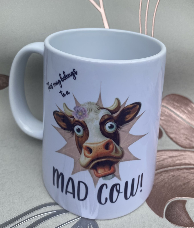 Mad cow mug