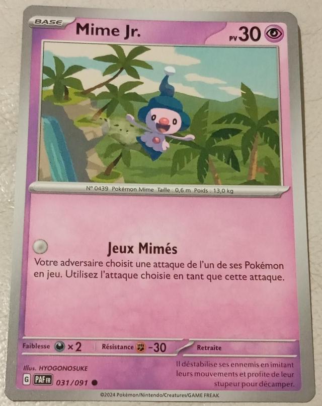 Carte pokémon Mime Jr