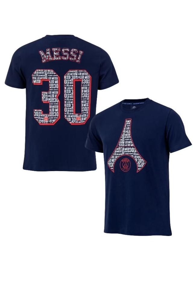 PSG T-shirt Messi collection officielle bleu
