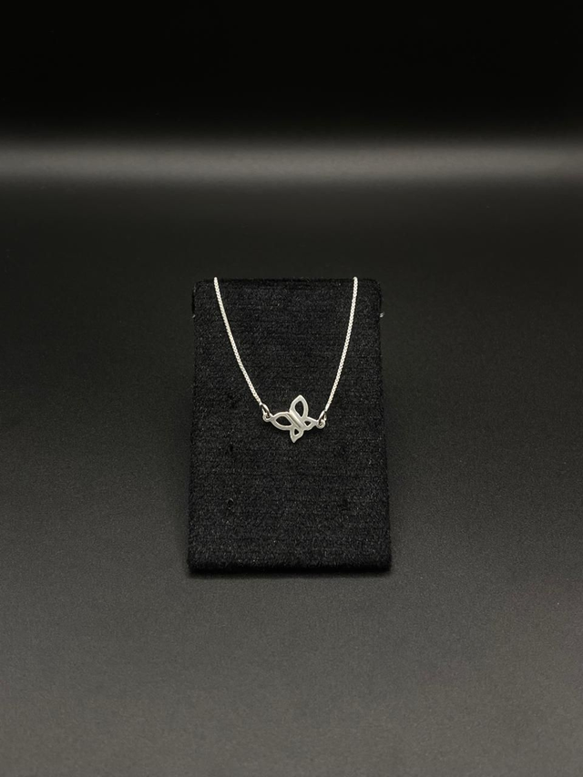 Pulseira elo português entremeio borboleta