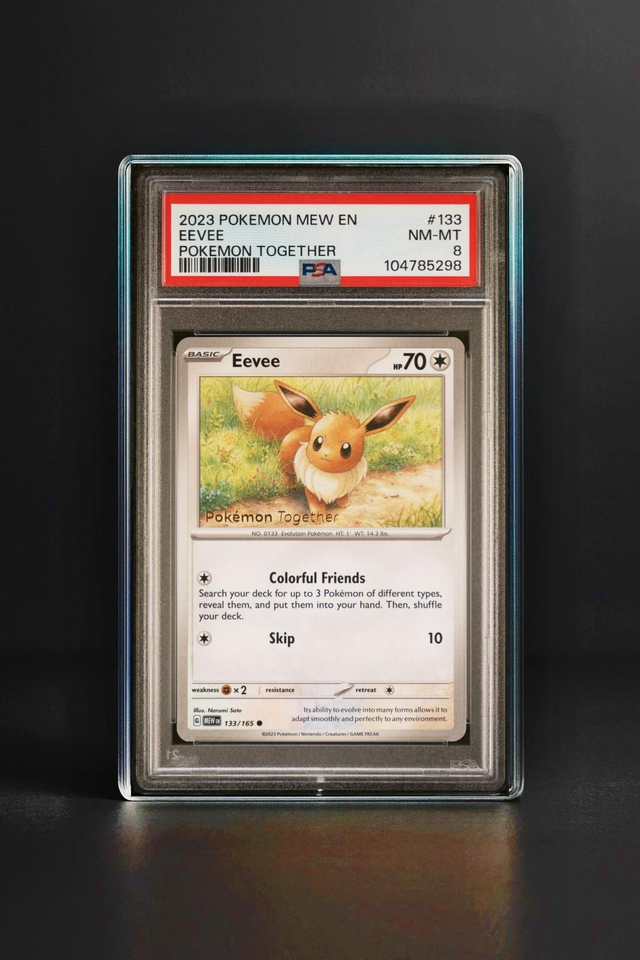 EEVEE ,POKE.ON TOGETHER , 2023 PROMO [PSA 8]