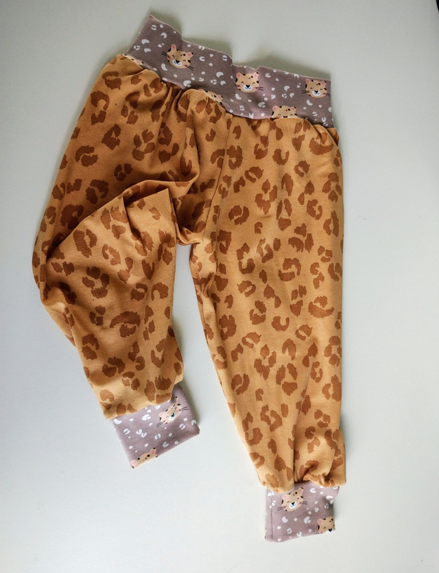 F*    18/24  MOIS Pantalon confort "LÉOPARD"