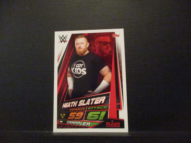 Heath Slater - Raw Slam Attax Universe Original Trading Card #26