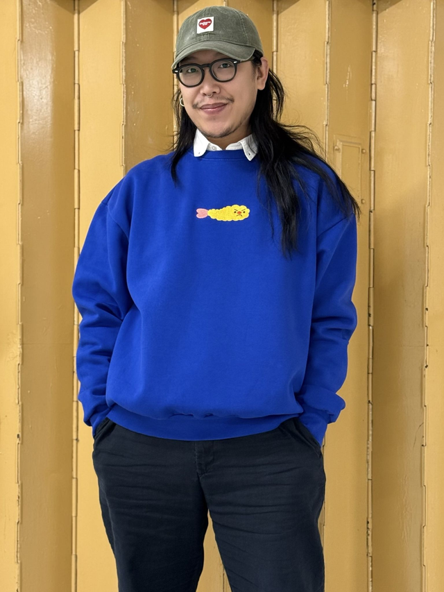 Ebi Fry Boxy Sweatshirt - Imperial Blue