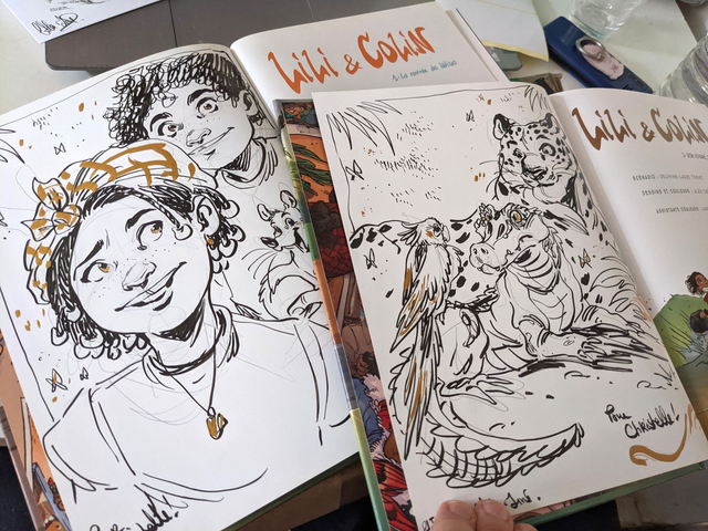 Dédicace sur un de mes albums de bande dessinée