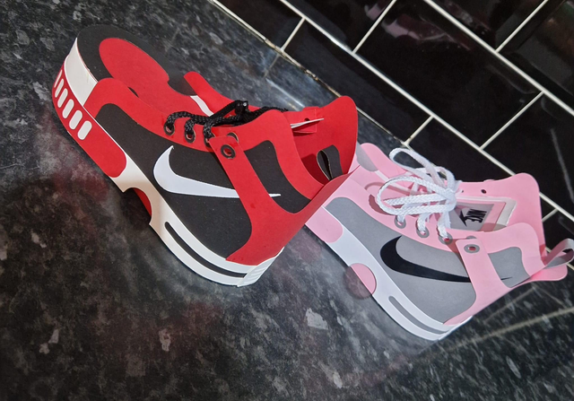 Filled Nike trainers