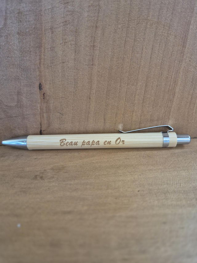 Stylo " Beau papa en Or"