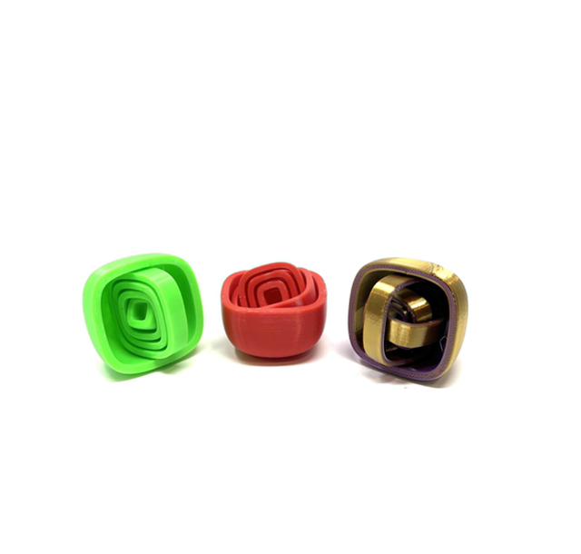 3D Printed Square Gyro Fidget Toy