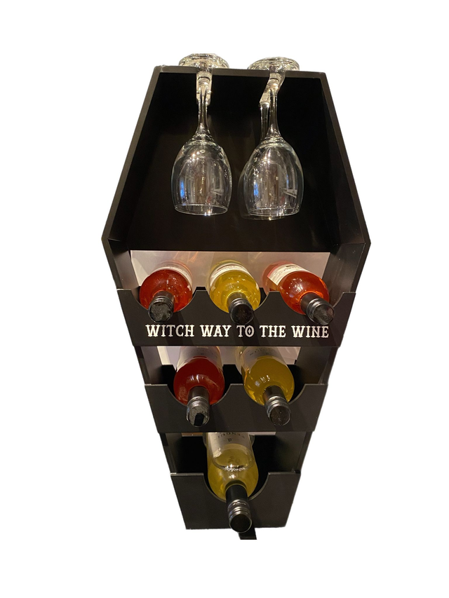 Coffin Wine Shelf