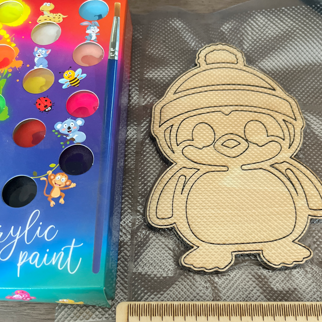 Le pingouin à colorier 