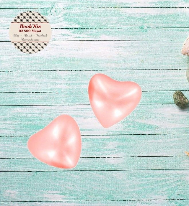 Perle de bain " Coeur Rose "