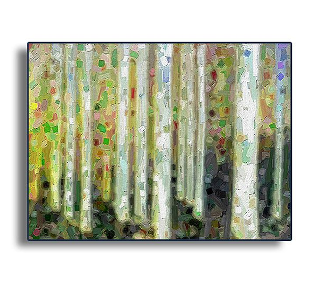 02 Nature - Autumn Snow In A Birch Forest, 2018.