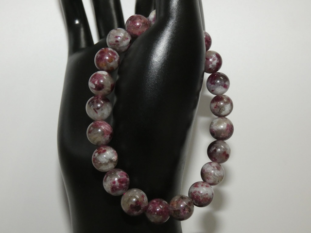 10mm Tourmaline Rose Sur Quartz A+