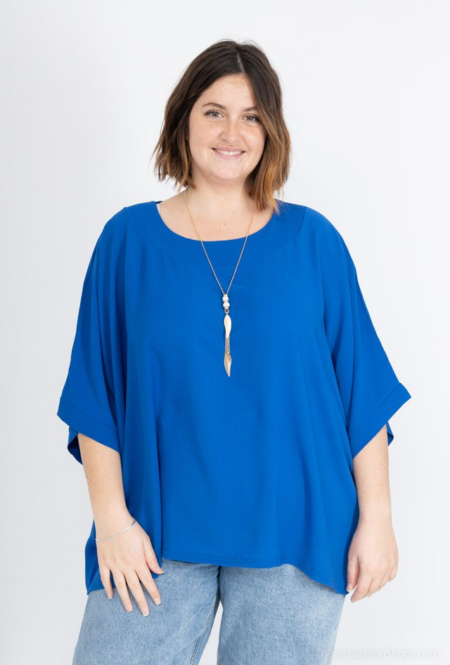 Blouse ample avec collier