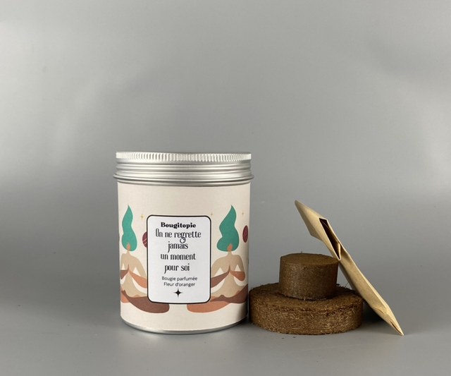 Combo bougie et kit graines à semer - Moment pour soi - Fleur d’oranger