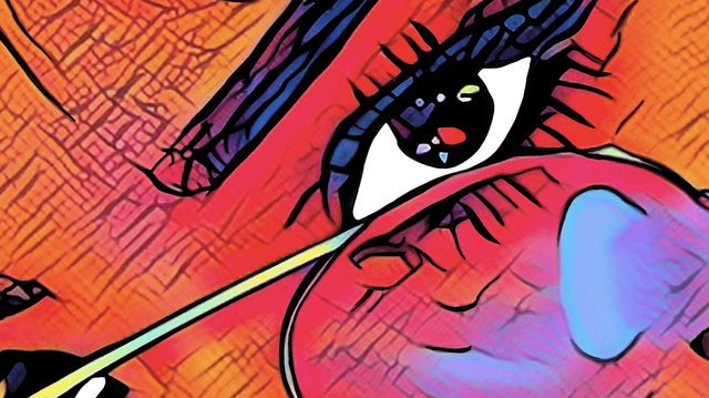 Canvas Wall Art, 'See Anything', Float Framed Unique Hand Drawn Digital Artwork, Colourful, Home Decor,