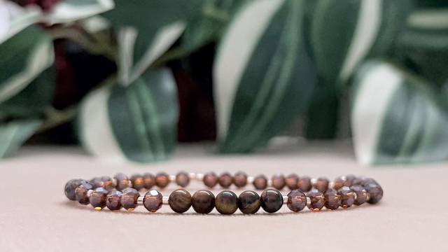 Bracelet | Oeil de Tigre - Élément Facettés 2