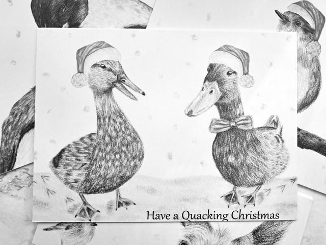 Set of 5 Christmas Greetings Cards