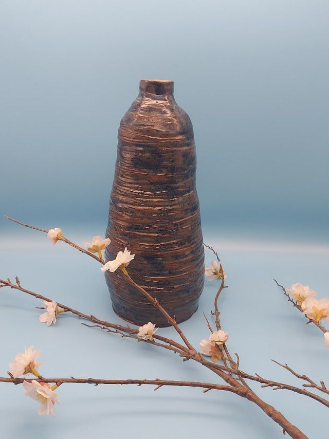 Spiral Engraved Vase