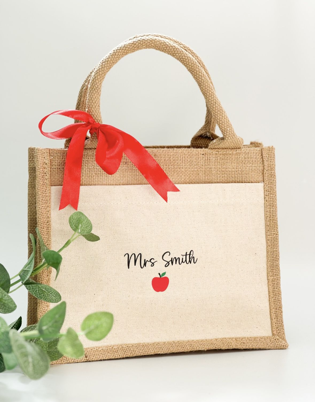 Personalised Teacher Jute Bag