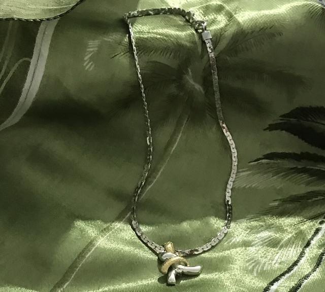 Silver Colour Necklace- NEC103