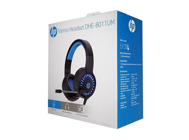 Audifonos Gamer HP DHE-8011 On Ear Jack 35mm