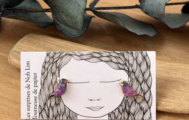 Puces oiseaux acier inoxydable 