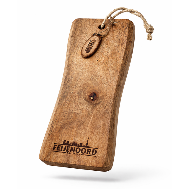 Feijenoord Serveerplank van Mangohout - Ca. 40x17 cm*