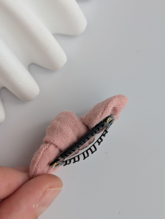 Barrette Noeud Romie bleu marine