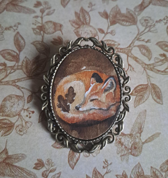 Broche Forestière Flamme