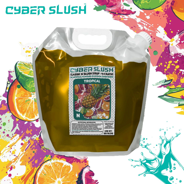 CyberSlush Tropical Syrup - Natural Flavour / Natural Sweetness - 5L