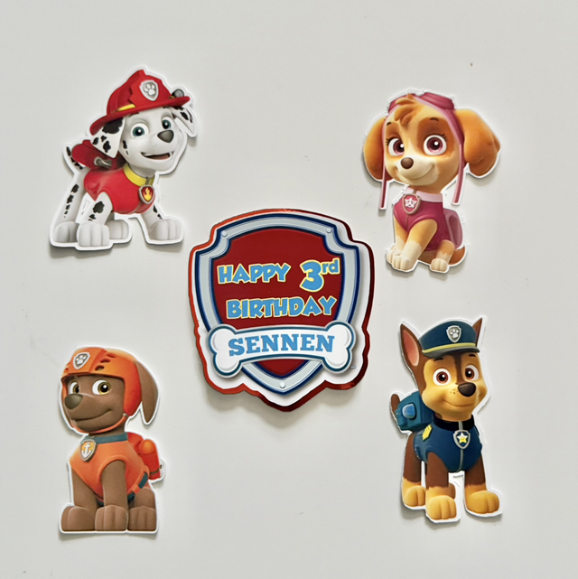 Paw Patrol cake topper