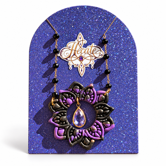Collier sortilège violet