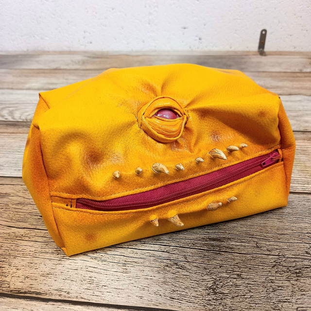 Trousse - monstre jaune