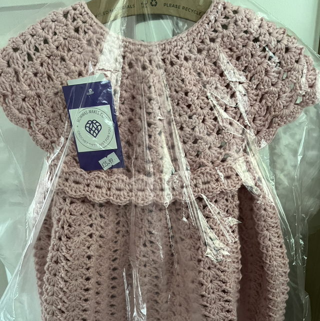 Dress dusty pink age 2-3years in stock