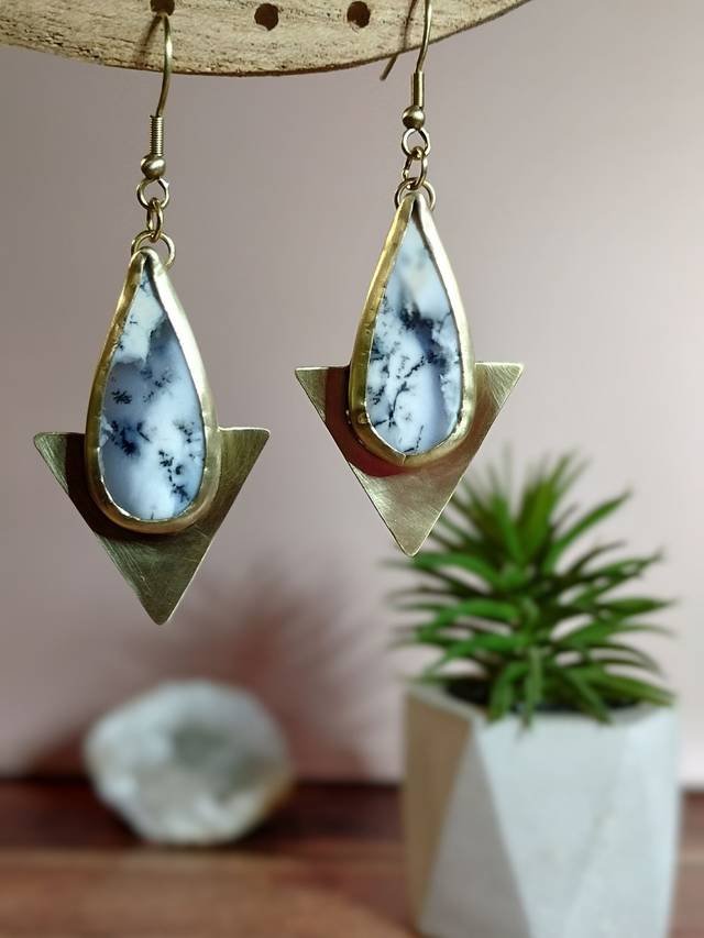 Boucles d&#039;oreille Dendritique