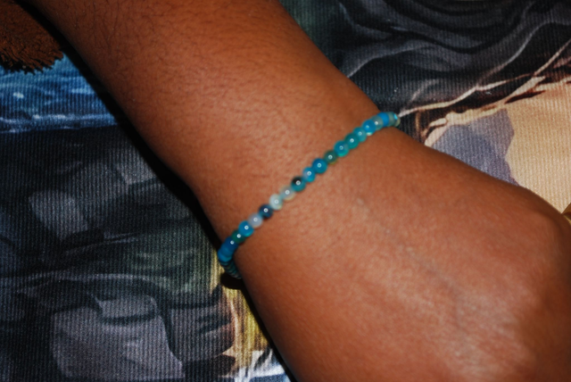 Bracelet apatite bleue