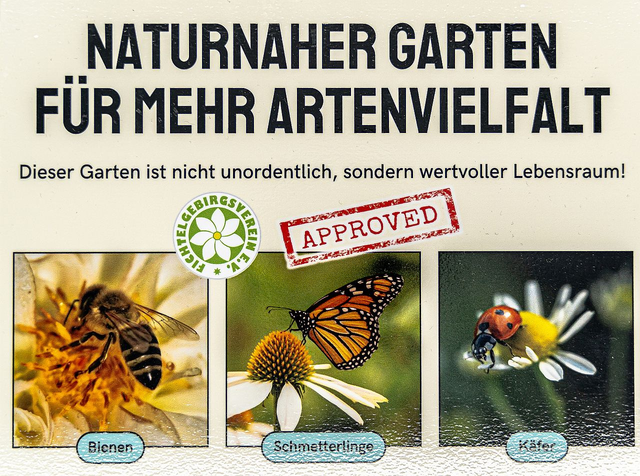 FGV geprüfter Garten Schild