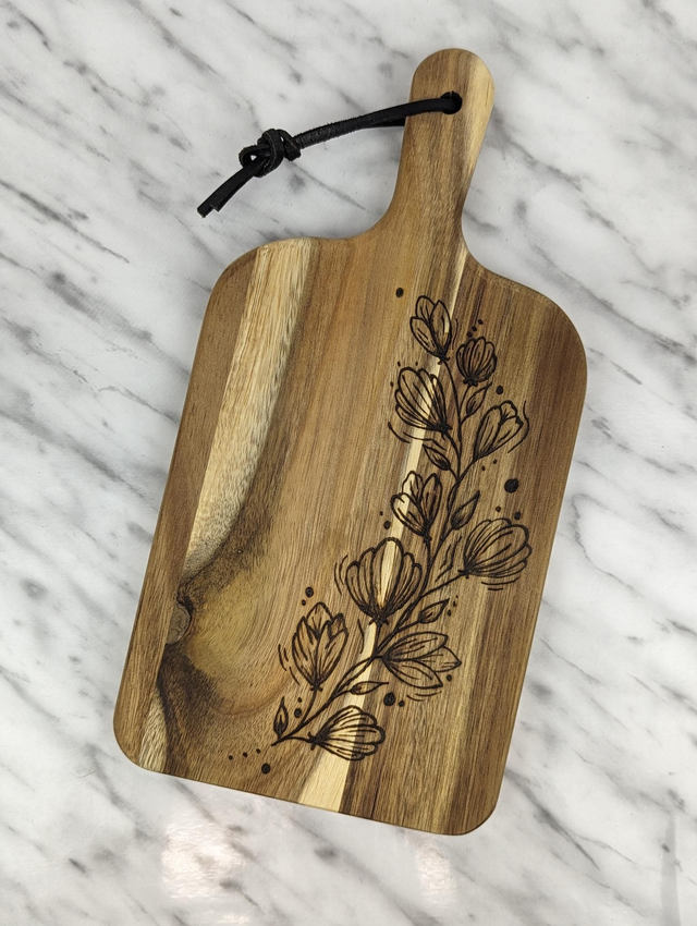 Acacia paddle &#039;FULL FLORAL VINE&#039; (S)