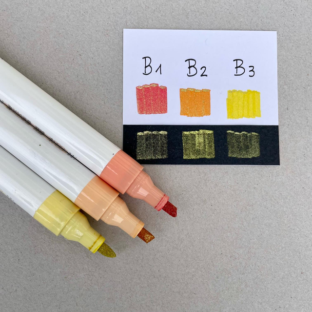 Stifte Glitter B1-B3