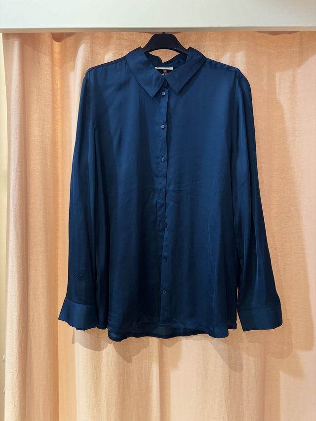 Camicia blu petrolio
