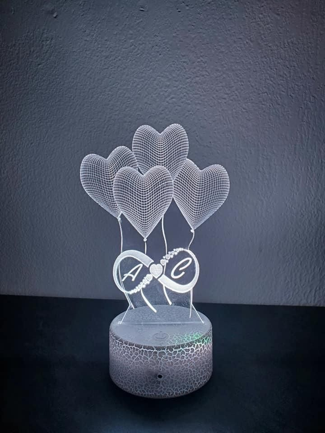 lampe 3D leds à personnaliser