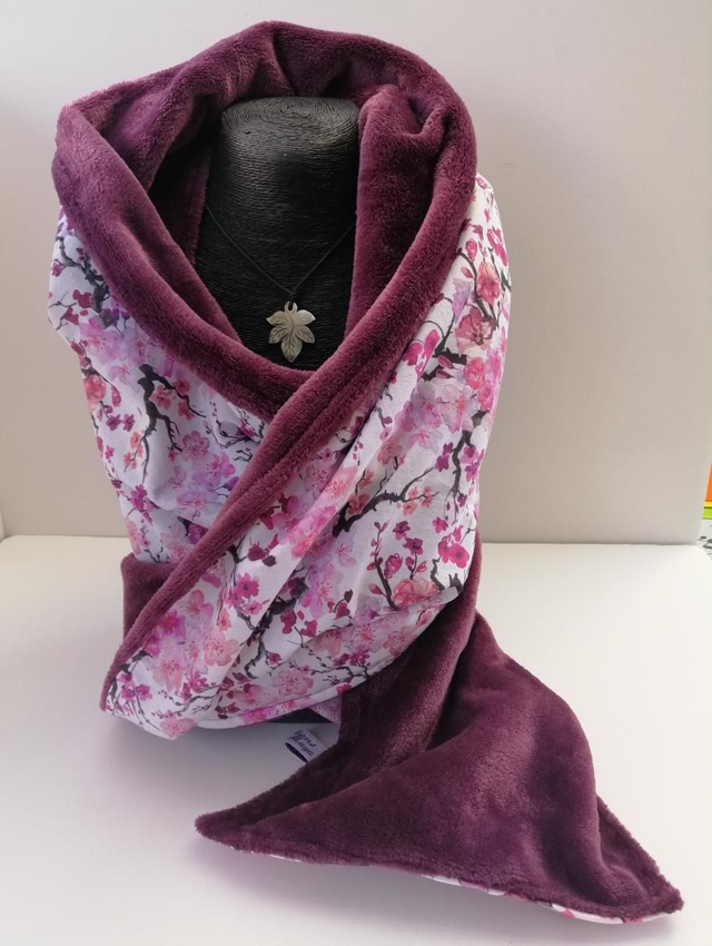 Écharpe polaire cerisier foncé 