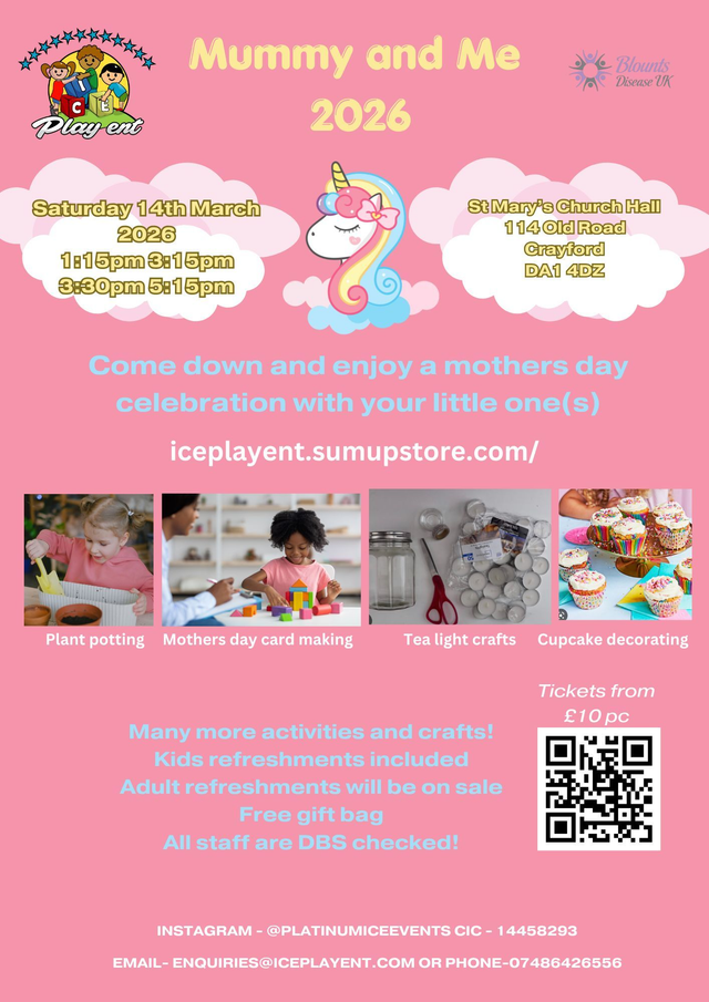 Mummy and Me Saturday 14th March 2026