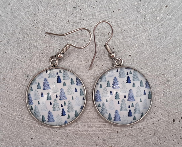 C - Sininen kuusimetsä-korvakorut 