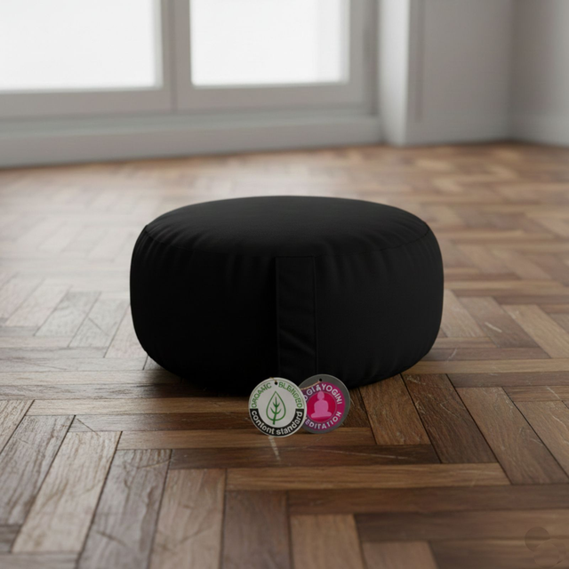 Cuscino Meditazione OM Zafu Nero